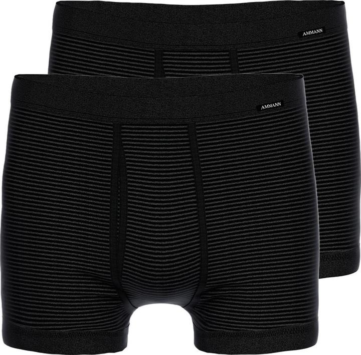 Produktbild Ammann 2er Pack Jeans Feinripp Retro-Short / Pant mit Eingriff (L, 2er Pack)