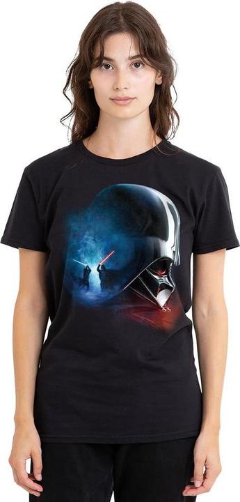 Actual product image Star Wars Unisex Adult Obi Wan Kenobi Vader Poster T-Shirt (XL)