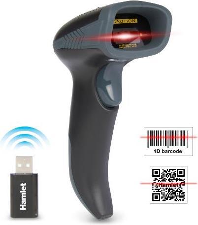 Image du produit Hamlet HBCS-2D110W lecteur de codes à barres Lecteur de codes à barres CMOS 1D/2D portable Noir (Codes à barres 1D, Codes à barres 2D)