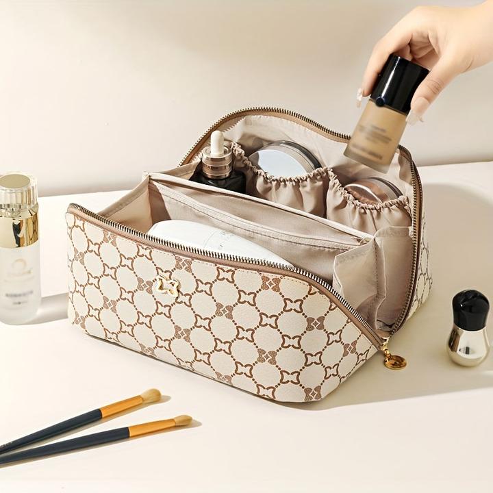 Only-Bags.Store Reise-Makeup-Tasche mit mehreren Fächern, tragbare und geräumige Kosmetische Aufbewahrungstasche
