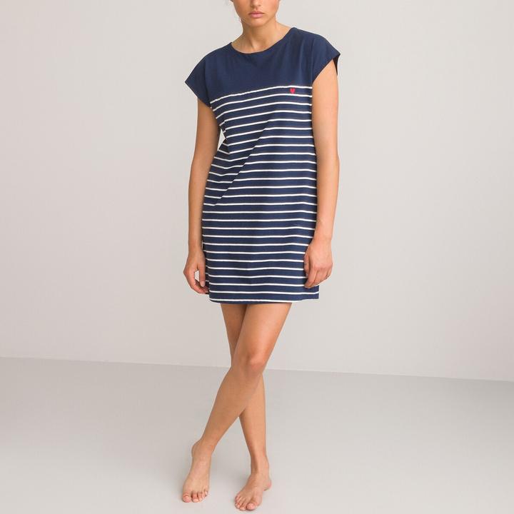 Image du produit La Redoute Collections Chemise de nuit à rayures (42)