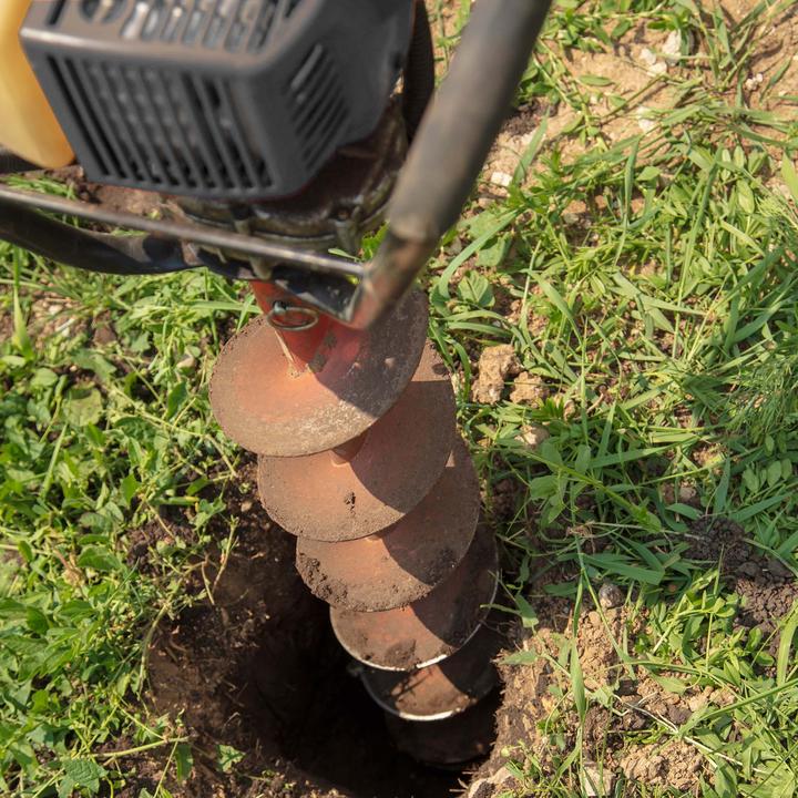 Actual product image Wiltec Ground Drill with 63.3 cc 3HP 2.2 kW and Ø200 mm Auger