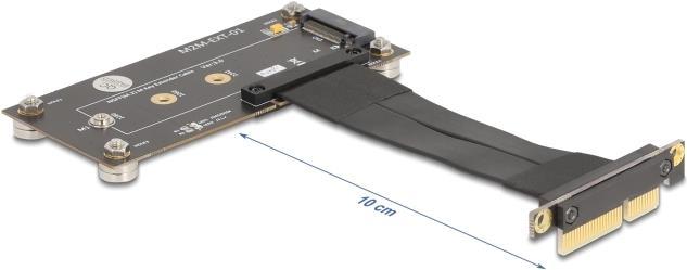 Image du produit Delock Adapter PCIe 3.0 x4 Stecker 90° gewinkelt zu M.2 Key