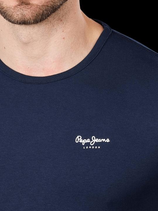 Actual product image Pepe Jeans Original Basic T-Shirt Short Sleeve Navy (L)