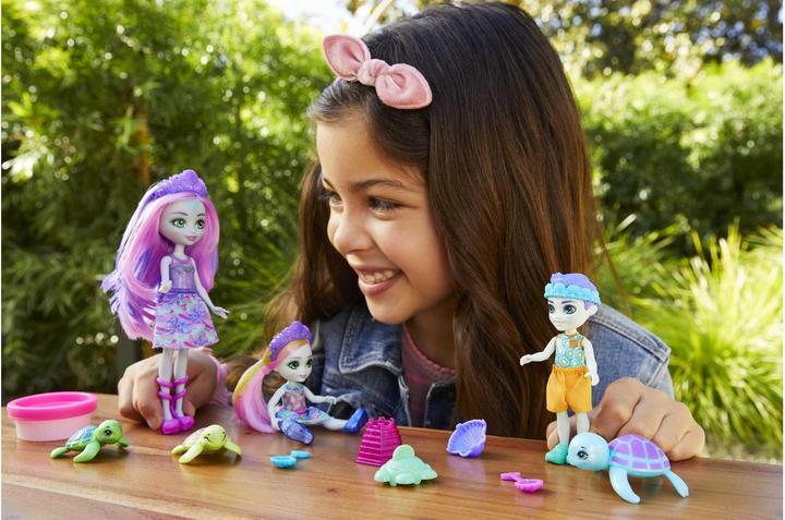 Actual product image Enchantimals Ocean Kingdom Tinsley Turtle Family Dolls