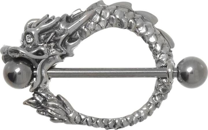 Produktbild Bijouteria Brustpiercing (Silber 925, Chirurgenstahl 316L, Kristall)