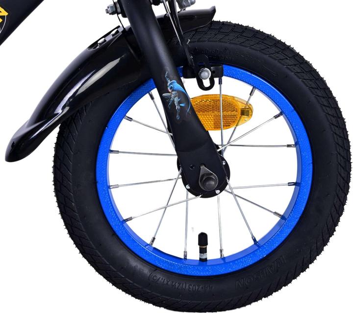Batman 12-inch children's bike black - safety, comfort and fun for every child! (12")