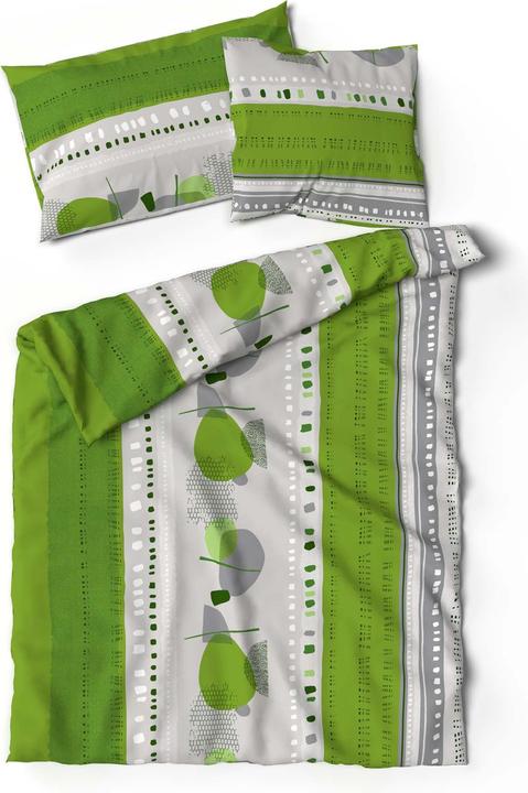 Image du produit Lotus Bettwaren Parure de lit en bambou Tulani vert (Housse de couette, 160 x 210 cm)