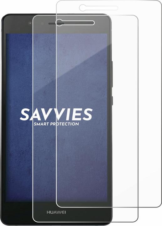 Produktbild Savvies Panzerglas Hartglas Displayschutz (2 Stück, Huawei P9 Lite)