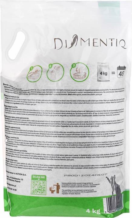 Actual product image Diamentiq Tofu (Antibacterial, Clumping, Non-dusting, 4 kg)