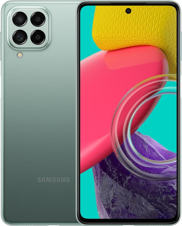 Actual product image Samsung Galaxy M53 (128 GB, Green, 6.70", Hybrid Dual SIM, 108 Mpx, 5G)