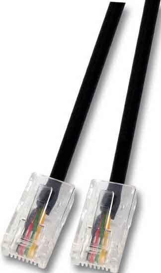 Actual product image EFB Elektronik Modular cable RJ45 (8/4) / RJ45(8/4) 4-way round cable 1.0 M (UTP, CAT7, 1 m)