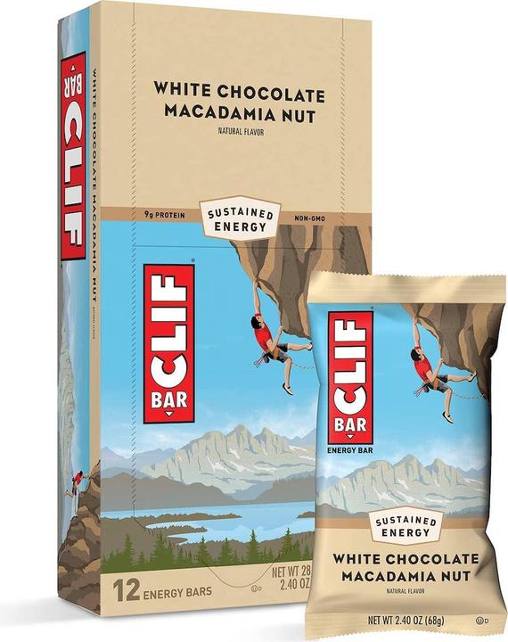 Produktbild Clif Bar Energy Riegel (Macadamianuss, Weisse Schokolade, 12 Stk., 816 g)