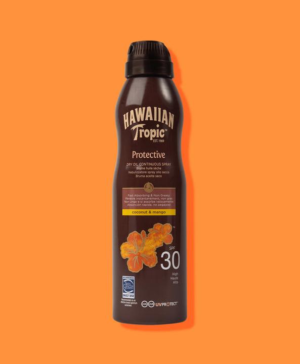 Image du produit Hawaiian Tropic Huile de noix de coco et de mangue (Spray solaire, SPF 30, 180 ml)