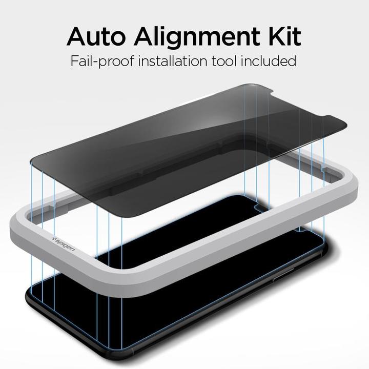 Immagine prodotto Spigen Vetro Temperato Alm Glass.Tr Iphone 11 Privacy (1 Pezzo/i, Apple iPhone 11, Apple iPhone XR)
