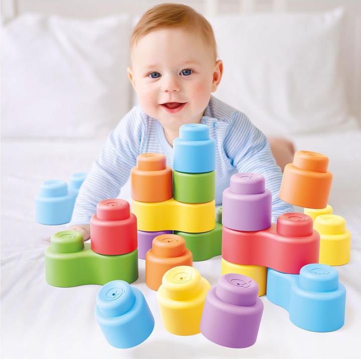Produktbild Quercetti Momy Soft Bausteine, 24 Stk.