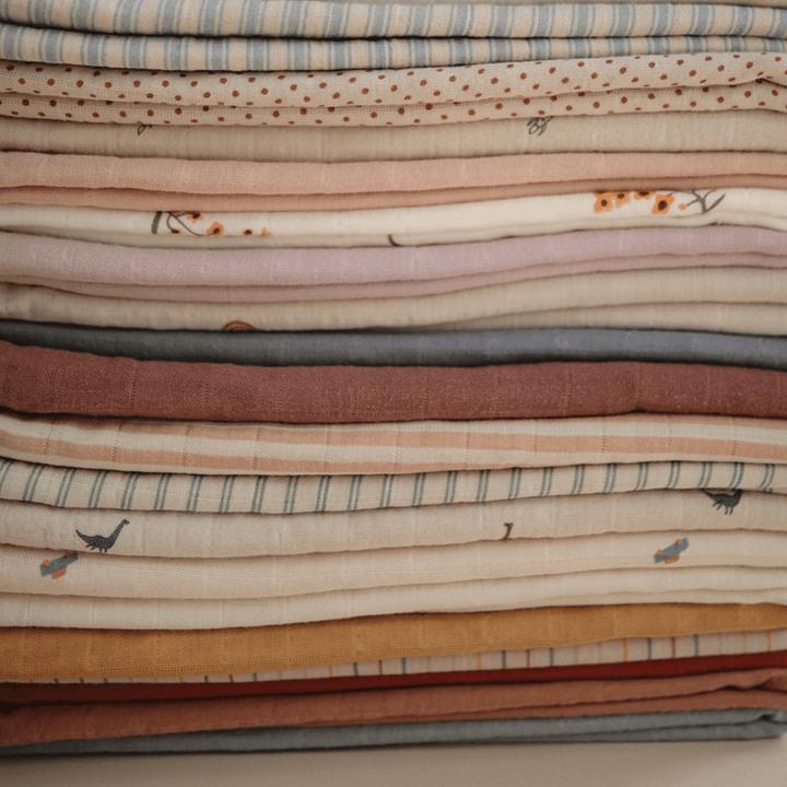 Produktbild Mushie Musselin Swaddle Sage Stripe (120 cm, 120 cm)