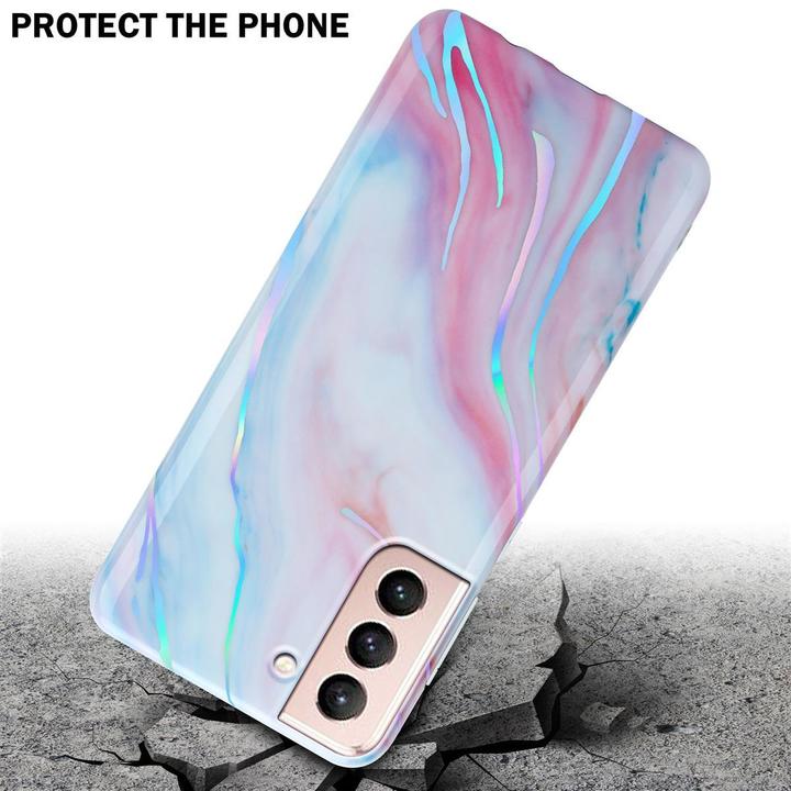 Image du produit Cadorabo Couverture IMD TPU Marbre coloré (Samsung Galaxy S21 5G)