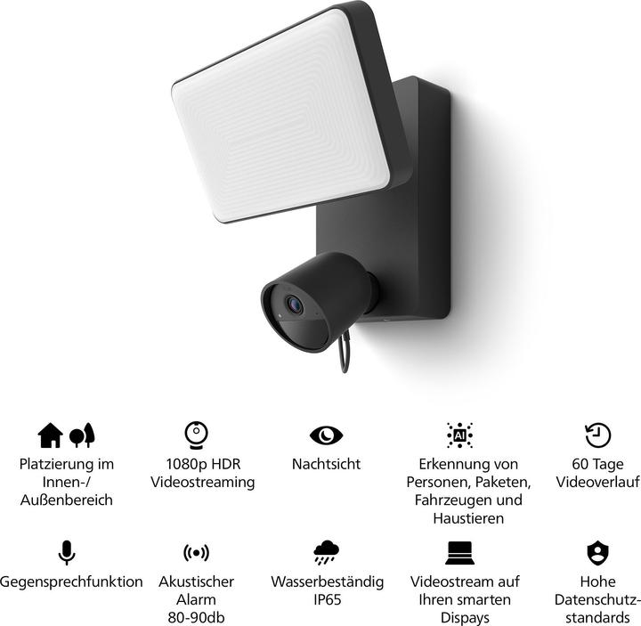 Actual product image Philips Hue Hue Secure floodlight camera (1920 x 1080 Pixels)