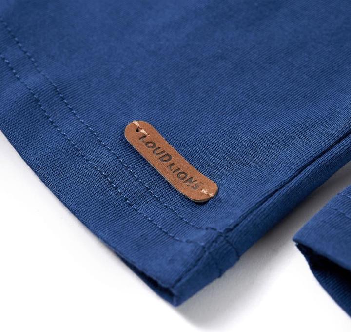 Immagine prodotto VidaXL Camicia da bambino a maniche lunghe blu denim 116,Materiale: 100 (116)