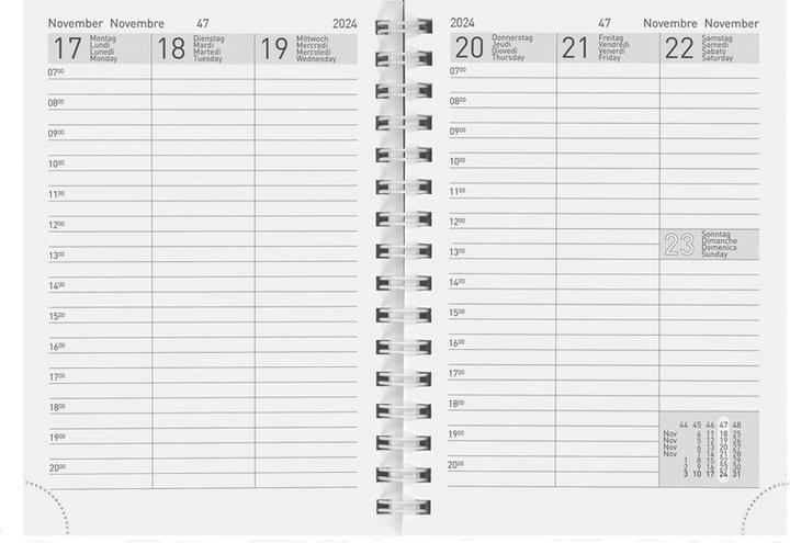 Image du produit Biella Recharge pour agendas de poche (10 x 14 cm, Allemand, Anglais, Italien, Français)