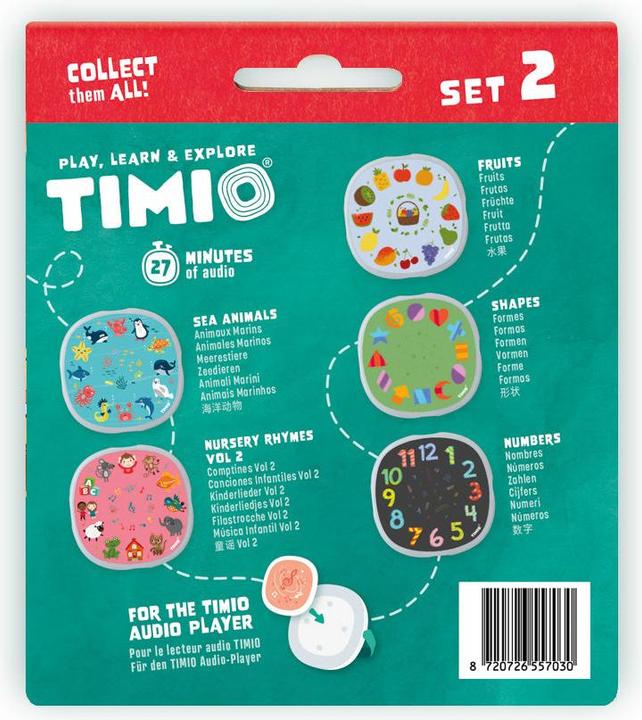 Produktbild Timio Audio Disc Set 2 (Englisch, Spanisch, Chinesisch, Niederländisch, Französisch, Italienisch, Portugiesisch, Deutsch)
