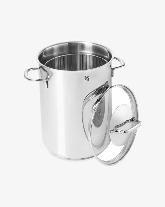 Produktbild WMF Spargeltopf Kochtopf Induktion hoch 16cm Topf mit Glasdeckel 5,0l Edelstahl (16 cm, Kochtopf, Edelstahl)