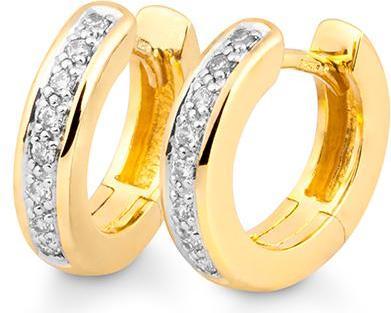 Produktbild Breuning Creolen - BRILL. 0,16 Ct. H/si (585, - Gold)