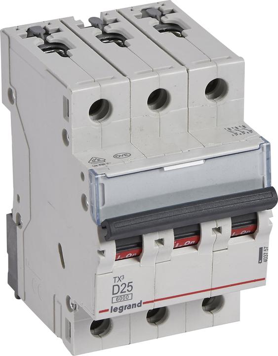 Produktbild Legrand Leistungsschalter S303 D25 TX3 25A 6kA 403757
