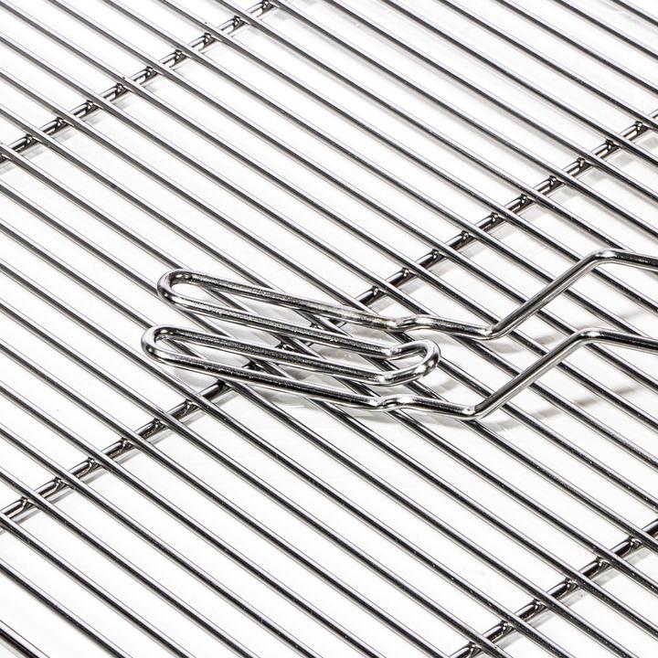 Immagine prodotto Wiltec BBQ Grillrost Eckig 67x40cm Edelstahl Grillgitter Handgriffe Gasgrill Kugelgrill