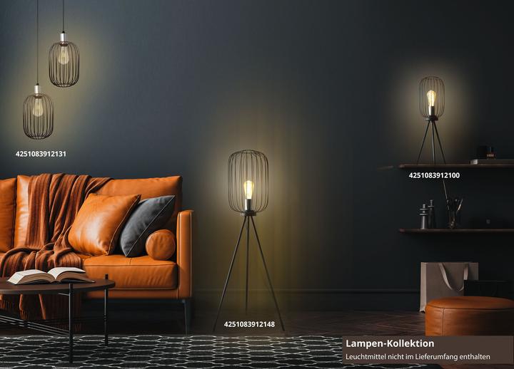Produktbild Amare Stehlampe Dreibein Vintage Standlampe Metall mit silbernem Fitting
