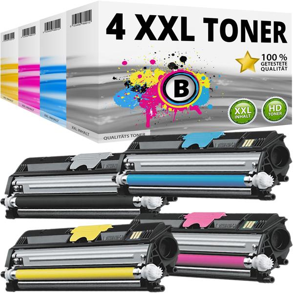 Actual product image Druckfuxx 4x XXL TONER für KONICA MINOLTA MAGICOLOR 1600W 1650EN 1680MF 1690MF m