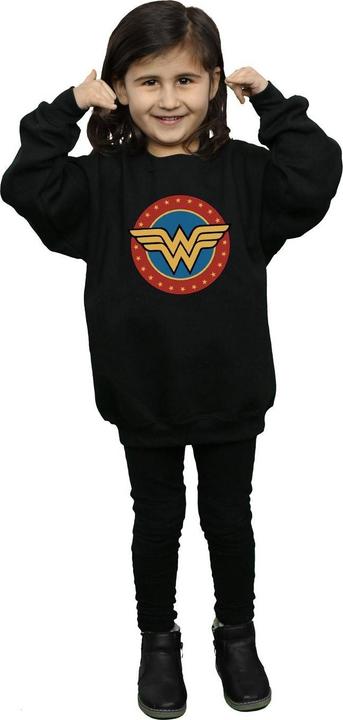 Immagine prodotto Wonder Woman Circle Logo Felpa Ragazze (152, 158)