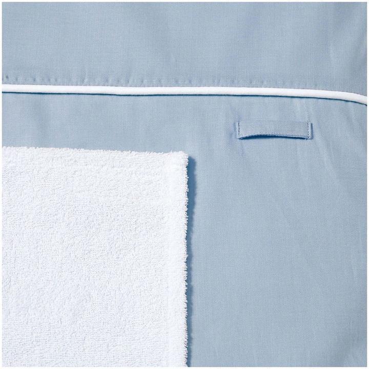 Produktbild nordic coast company Wickelauflage Blau-Grau (70 x 80 cm)