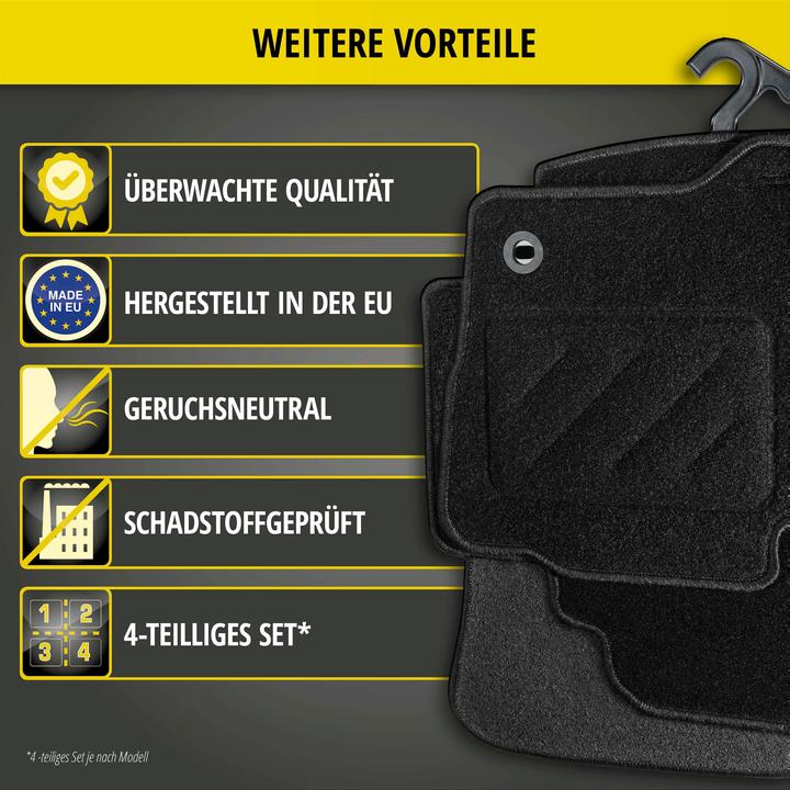 Immagine prodotto Walser Tappetini per Opel Grandland/Grandland X 06/2017-oggi (2 tappetini anteriori + 2 tappetini posteriori)