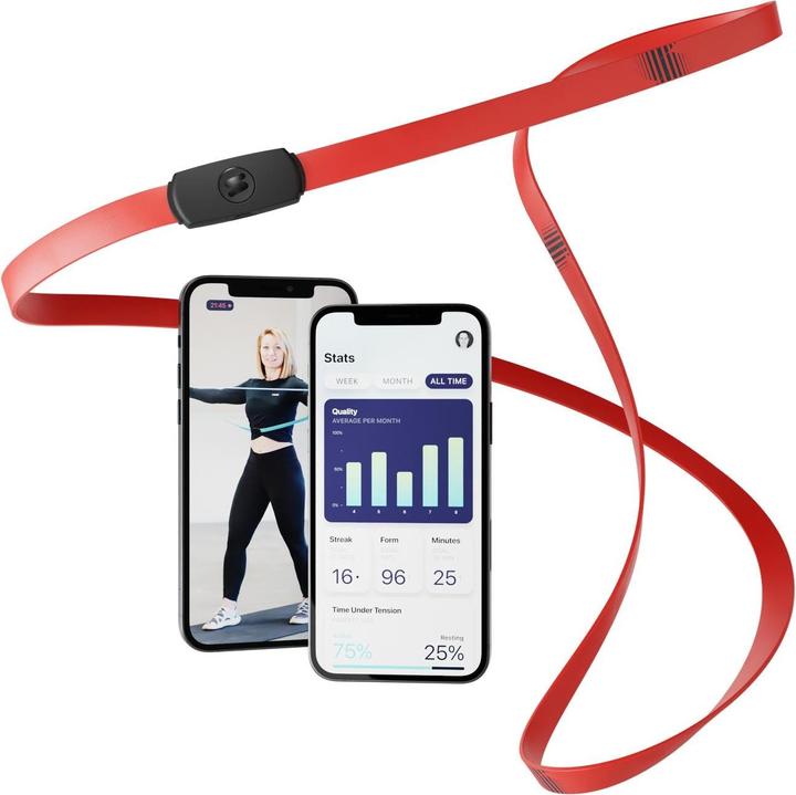 Actual product image Straffr The smart fitness band, Red (0.16 m, Strong)