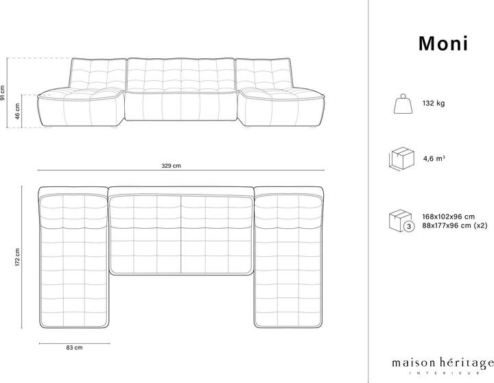 Actual product image Maison Heritage Moni (Sofa landscape)