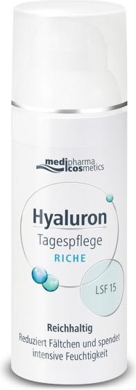 Actual product image Medipharma cosmetics Hyaluron Day Care riche SPF 15, 50 ml Cream (50 ml, Day cream, SPF 15)