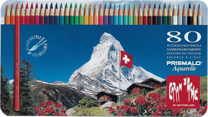 Produktbild Caran d'Ache Prismalo Aquarelle Metallschachtel (Mehrfarbig, 80 x)