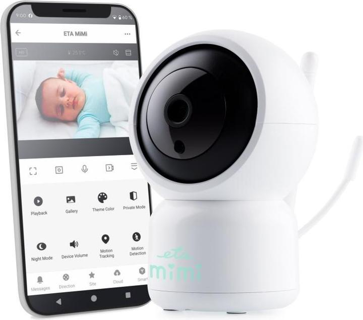 Image du produit ETA | Baby Monitor | 630690000 MIMI | Caméra flexible | Blanc