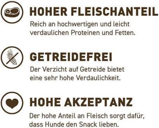 Produktbild Wildes Land Snack Dörrfleisch Lamm, 7 Stk (Junior, Senior, Adult, 7 Stk., 170 g)