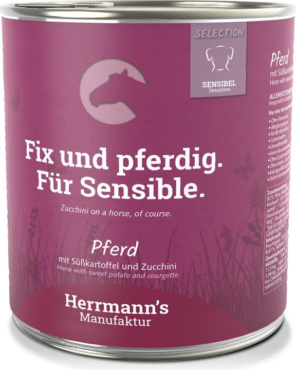 Produktbild Herrmanns Pferd mit Süsskartoffel und Zucchini (Adult, 1 Stk., 800 g)