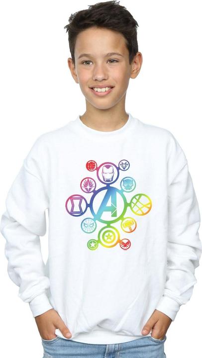 Image du produit - Sweat AVENGERS INFINITY WAR RAINBOW ICONS - Garçon (128)