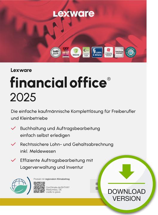 Produktbild Lexware financial office 2025 Download Jahresversion (365-Tage) (1 User, 12 Monate)