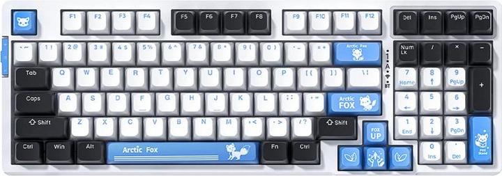 VGN V98Pro V2 Gaming Keyboard, Arctic Fox - Limited Edition (US) (US, Cable)