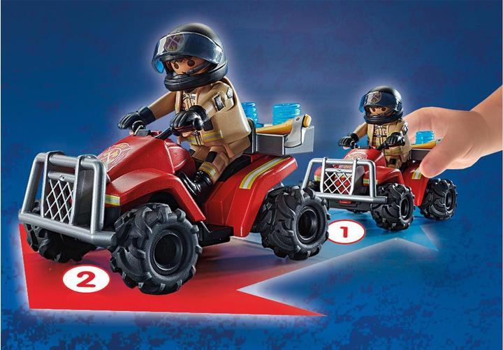 Immagine prodotto Playmobil Quad di velocità dei vigili del fuoco (71090, Playmobil Città d'azione)