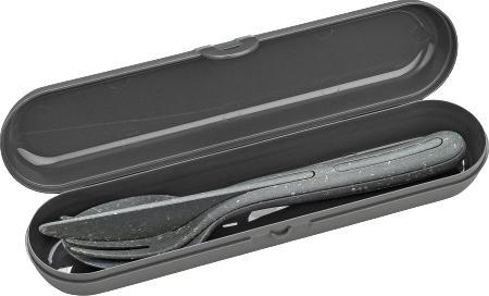 Immagine prodotto Koziol Set di posate KLIKK READY 7070701 grigio cenere (3 Pezzo/i, Set di posate)