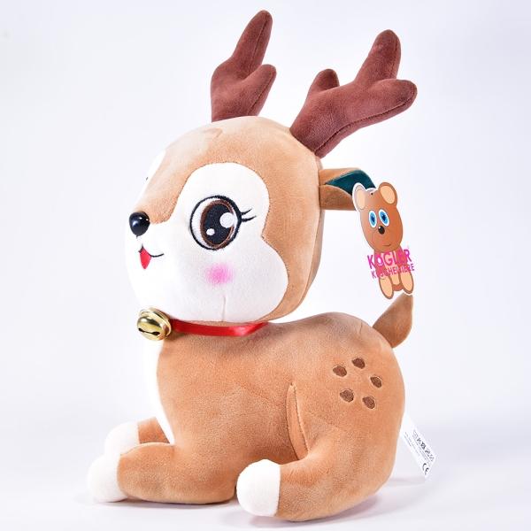 Kögler Peluche de Noël, Cerf avec clochette, 35x24x27cm (35 cm)