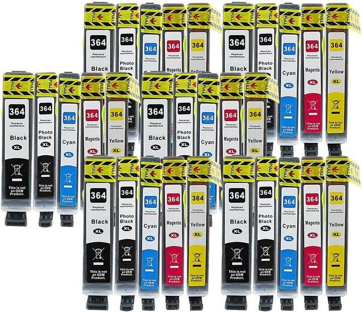 Immagine prodotto Hermex Cartucce d'inchiostro compatibili HP PhotoSmart 5520 e-All-in-One 30 pezzi (M, Y, PBK, FC, C)