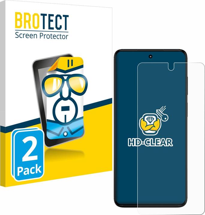 Actual product image BROTECT Screen Protector Clear (2 Piece, Motorola Moto G82 5G)